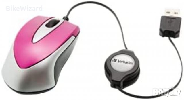 Verbatim GO-MINI Optical Travel Mouse мини мишка с 1000 DPI НОВА, снимка 2 - Клавиатури и мишки - 38496060