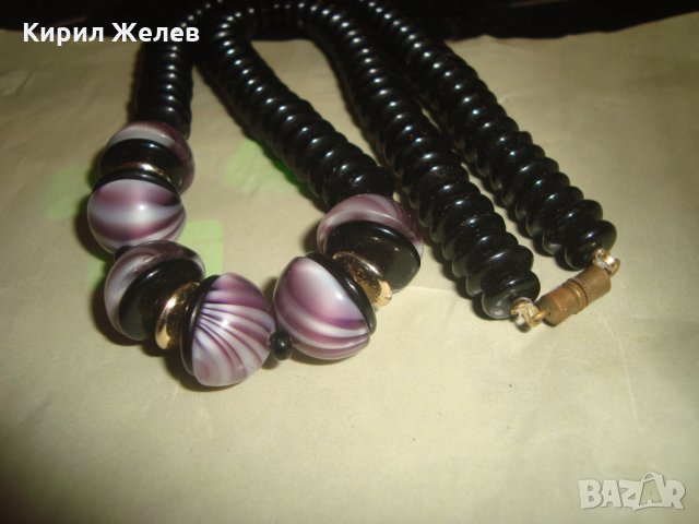 ВИНТИДЖ КРАСИВО КОЛИЕ ВЕНЕЦИАНСКА АРТ КЕРАМИКА 16578, снимка 3 - Колиета, медальони, синджири - 30691352