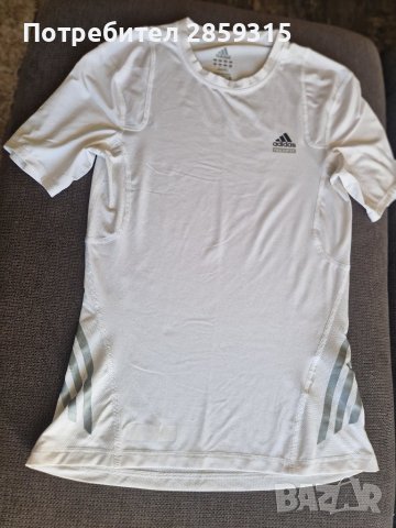 Adidas - оригинална мъжка тениска - размер М, бял цвят, снимка 5 - Тениски - 44163867