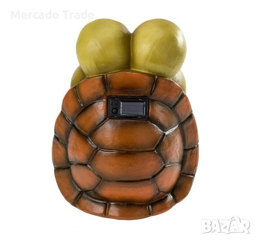 Декоративна лампа Mercado Trade, LED, Соларна, Костенурка, Кафяв, снимка 3 - Декорация за дома - 40324199