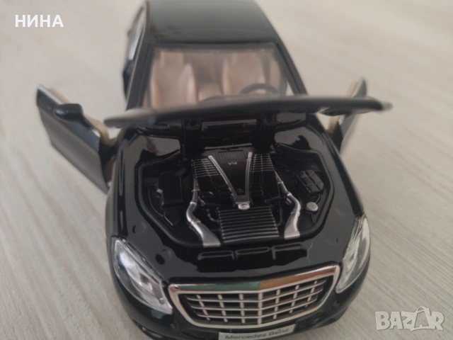 Метална количка Mercedes- Benz S 600 !!!, снимка 5 - Колекции - 53046051