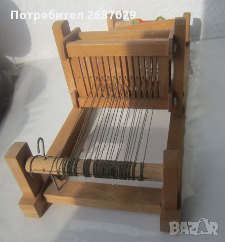 детски стан, стар дървен, дървено станче за тъкане - 6, снимка 4 - Други ценни предмети - 31489862