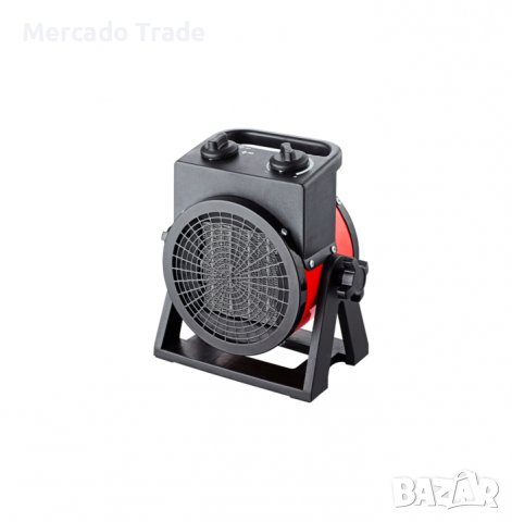 Керамична вентилаторна печка Mercado Trade, 1800W, Черен