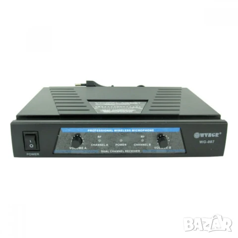 Комплект Професионален безжичен микрофон + микрофон диадема WG-007, снимка 2 - Микрофони - 51390655