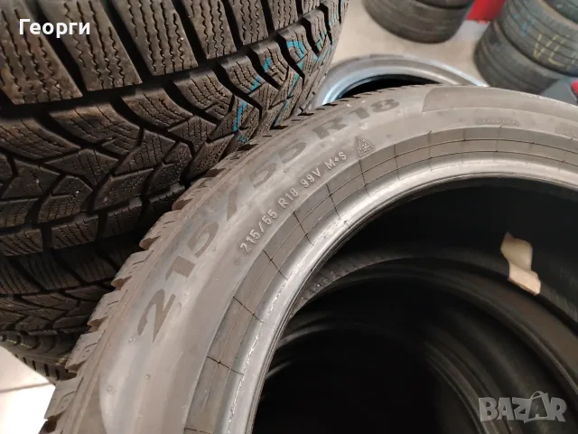 2бр. зимни гуми 215/55/18 Pirelli, снимка 6 - Гуми и джанти - 56336577