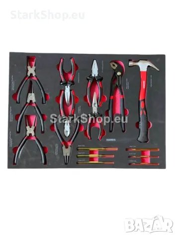 Професионален Шкаф с Инструменти HAWEK 261 части 5 пълни чекмеджета и 2 празни, снимка 8 - Други инструменти - 50318278