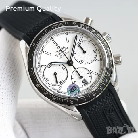 Omega Speedmaster Суперклон! Black rubber strap, снимка 1