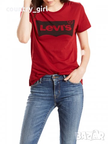 Levi's The Perfect Logo T-Shirt - страхотна дамска тениска, снимка 1 - Тениски - 29658120