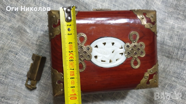 Красива бижутиера от екзотична дървесина и богат бронзов обков, снимка 9 - Антикварни и старинни предмети - 52423760