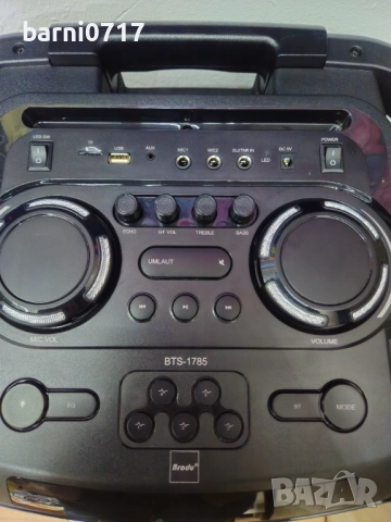 Караоке блутут Тонколона Brodu BTS-1785, снимка 7 - Караоке - 52541229