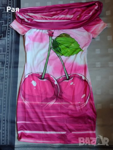 Рокля с череши, снимка 7 - Рокли - 50658030