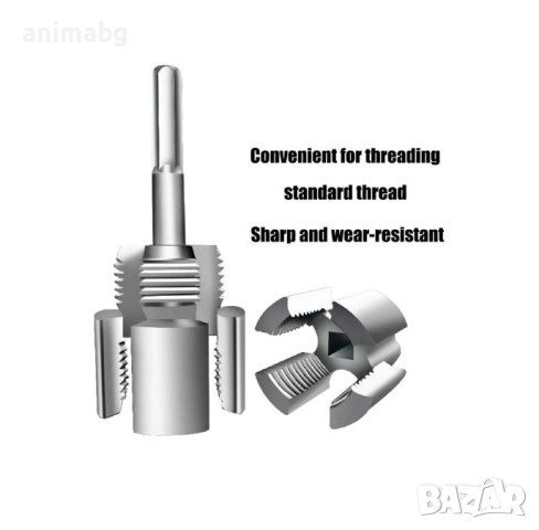 ANIMABG Инструмент за резба на тръби, DN15, 1/2'', MPP манганова стомана, снимка 4 - Други инструменти - 51480848