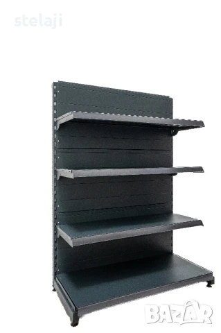 Крайстенни стелажи за магазин в тъмно сив мат - Еко Лайн/НОВИ/ПРОМОЦИЯ, снимка 3 - Стелажи и щандове - 50869208