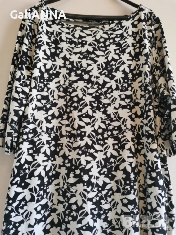 СТРАХОТНА ЕФЕКТНА И ЕЛЕГАНТНА РОКЛЯ 3XL-4XL, снимка 4 - Рокли - 50926998