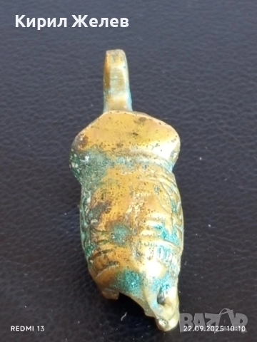 Старо бронзово слонче много красиво с орнаменти рядко за КОЛЕКЦИОНЕРИ 51055, снимка 6 - Други ценни предмети - 51792187