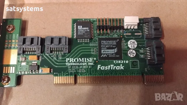 Promise FastTrak TX4310 4 Port SATA II PCI RAID Controller Card, снимка 7 - Други - 56455993