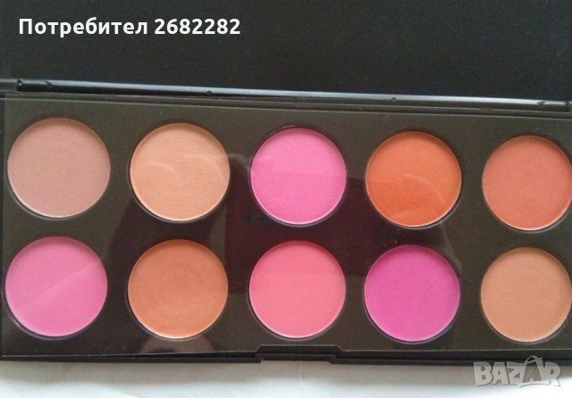 Професионална палитра руж 10 цвята - Нова