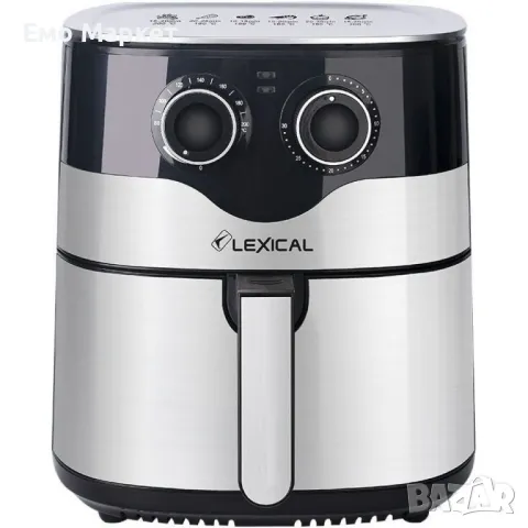 Фритюрник с горещ въздух Lexical Airfryer LAF-3004 , 8L, 1800W, инокс, снимка 7 - Фритюрници - 49379677