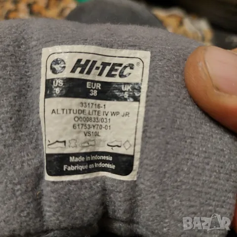 туристически обувки Hi-tec Altitude Lite IV WP  номер 38 , снимка 5 - Бебешки боти и ботуши - 47973979
