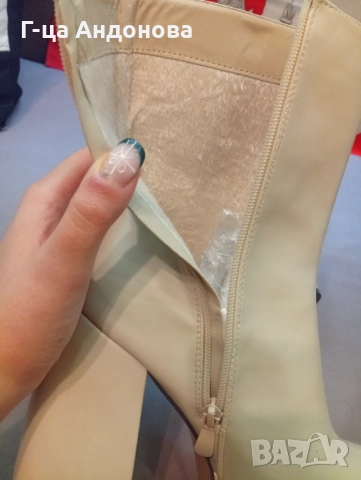 Страхотни дамски боти за новогодишната нощ, р-р 38, снимка 4 - Дамски боти - 52906095