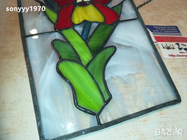 витраж-цвете-23х15см 1601211315, снимка 14 - Колекции - 31443096