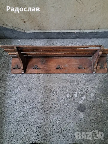 Стара дървена закачалка, снимка 2 - Закачалки - 56238062