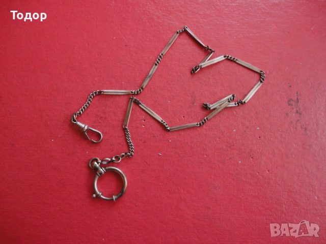 Позлатен кюстек верижка джобен часовник Double SP Gund, снимка 9 - Мъжки - 54095701