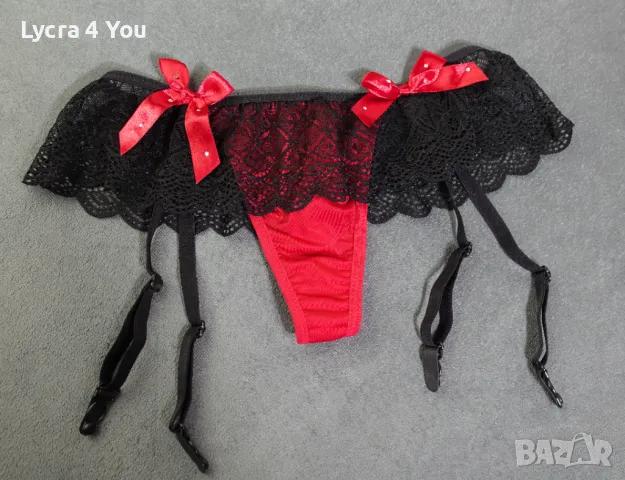 S/М дамска еротична прашка с вградени жартиери, снимка 2 - Бельо - 50039239