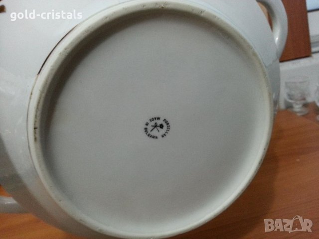 Стар български порцелан супник, снимка 8 - Антикварни и старинни предмети - 34177018