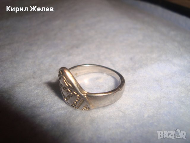 СТАР ПОСРЕБРЕН КРАСИВО ОРНАМЕНТИРАН МЕДЕН ПРЪСТЕН МАЙСТОРСКА АРТ ИЗРАБОТКА УНИКАТ 27656, снимка 11 - Антикварни и старинни предмети - 37510204