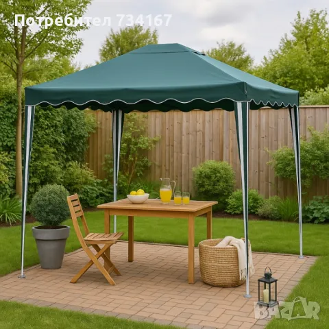 Градинска шатра Muhler G1017 300x400xH250см, снимка 3 - Градински мебели, декорация  - 50355532