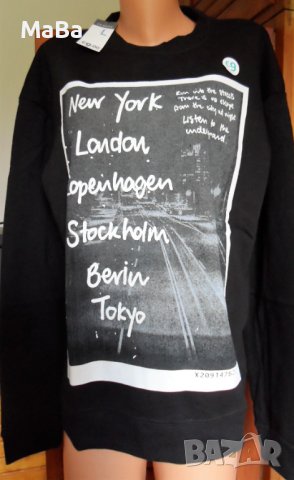 Английски УНИСЕКС СУИТШЪРТ /L-XL/, уголемен, леко ватиран, снимка 3 - Суичъри - 42259356