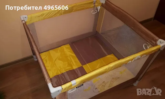 Кошара за игра Bertoni Lorelli, Play, Beige & Yellow Daisy Bears