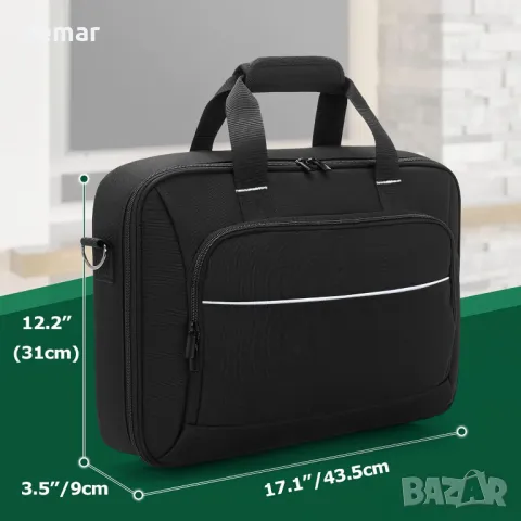 Калъф Rexmica за преносим DVD плейър (14.1-17.5 инча), 15 джоба за съхранение на DVD, черен, снимка 5 - Чанти - 49873037