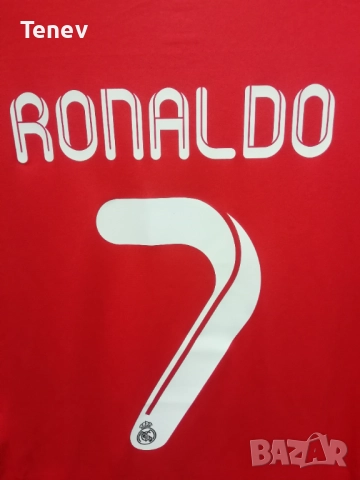Real Madrid Cristiano Ronaldo Adidas оригинална тениска фланелка екип Реал Мадрид Роналдо червен, снимка 3 - Тениски - 52900676