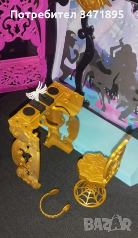 Диско парти-пулт за кукли Monster High Disco Dance Club, снимка 5 - Кукли - 53126993