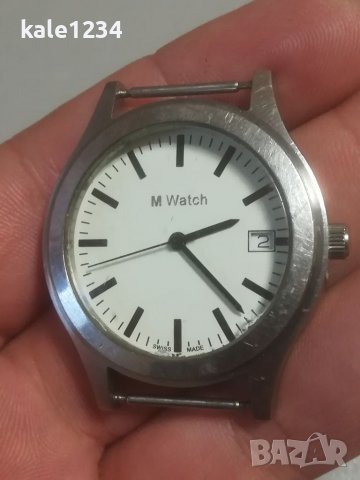 Швейцарски часовник M Watch. Swiss made. Ronda movement. Мъжки часовник. Механизъм Ронда. 