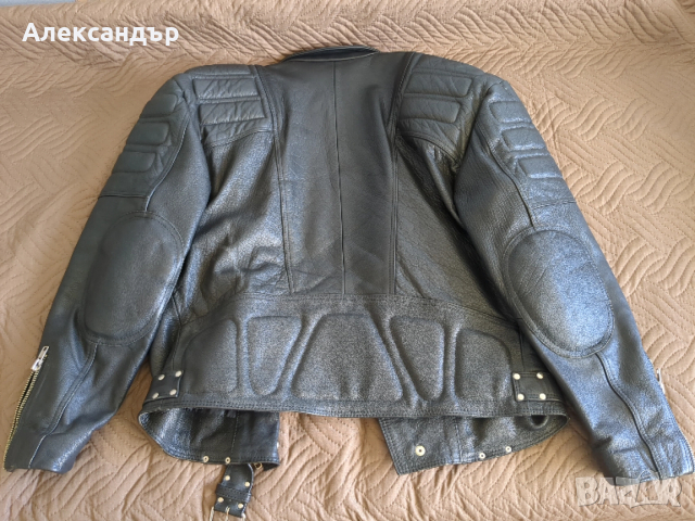 Мъжко кожено / мото яке, снимка 2 - Якета - 54315671