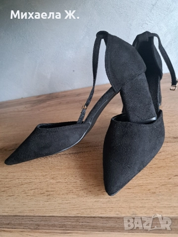 Нови дамски сандали велур 38 размер, снимка 2 - Сандали - 52039302
