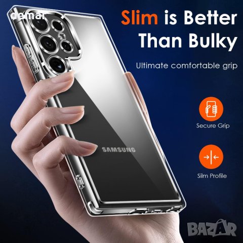 Калъф ivoler за Samsung Galaxy S24 Ultra 5G 6.8” с 2 броя протектор за екран от закалено стъкло, снимка 6 - Калъфи, кейсове - 44277781