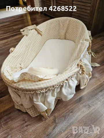 Плетена кошница за бебе , снимка 4 - Други - 50142003