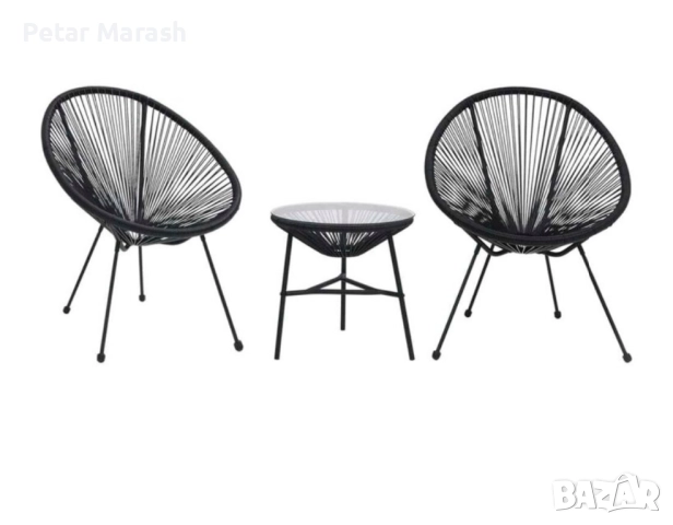 Луксозен Комплект Acapulco от Кафяв Ратан – За Балкон, Веранда и Градина, снимка 8 - Градински мебели, декорация  - 52222910