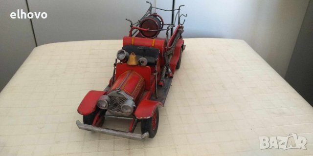 Стара метална пожарна кола, снимка 3 - Антикварни и старинни предмети - 42777445