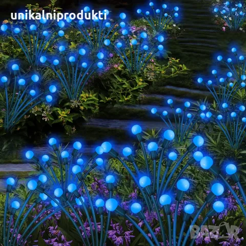 светещо коледно дръвче с 10LED топки снежно синя светлина 