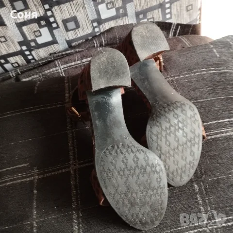 Дамски сандали леопардов цвят , снимка 2 - Сандали - 56165520