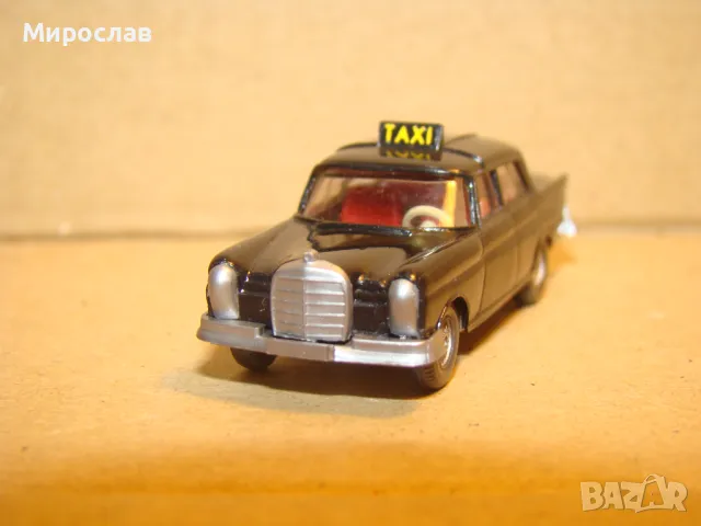 WIKING H0 1/87 MERCEDES BENZ TAXI ТАКСИ МОДЕЛ КОЛИЧКА, снимка 2 - Колекции - 48779204