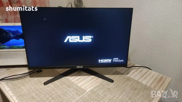 Геймърски монитор Asus 27 инча 21г. със забележка на дисплея, снимка 2 - Монитори - 56060437