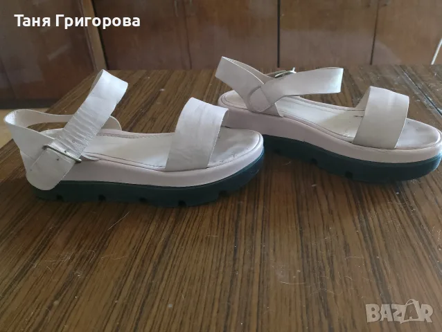 Бледо розови дамски сандали естествена кожа , снимка 7 - Сандали - 55736895