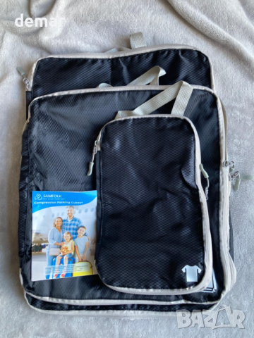 3 броя опаковъчни чанти-органайзери за куфари, водоустойчиви, компресионни, снимка 8 - Куфари - 44569648