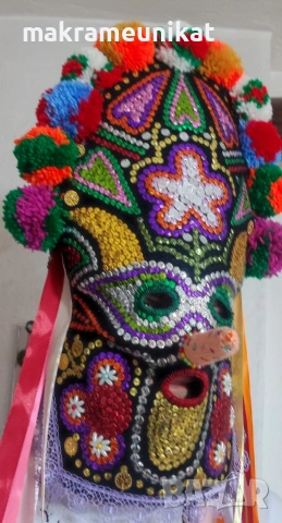 Кукерска маска, гугла, уникат, арт, ръчна изработка, декорация 